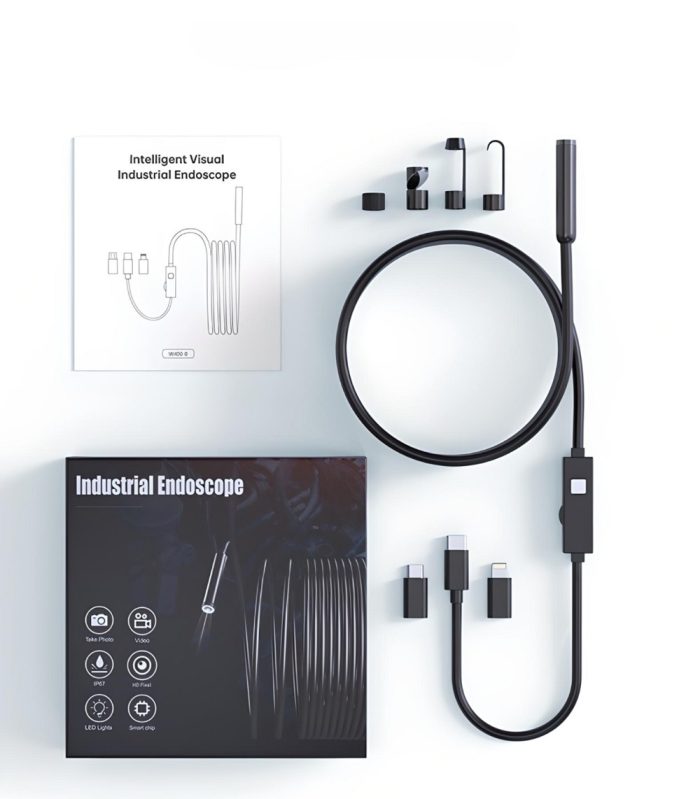 ANESOK W400 B USB endoscope Borescope 7.9mm 1440p hd ip67 waterproof industrial iOS Android HARD e2 - endoscope.bg