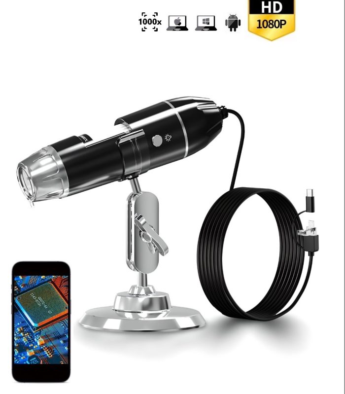 Inskam 321-B 2MP 1600X Electronic Microscope Camera 3 IN 1 Type-C Micro USB Laboratory Digital Microscope for Mobile Repair-1_01